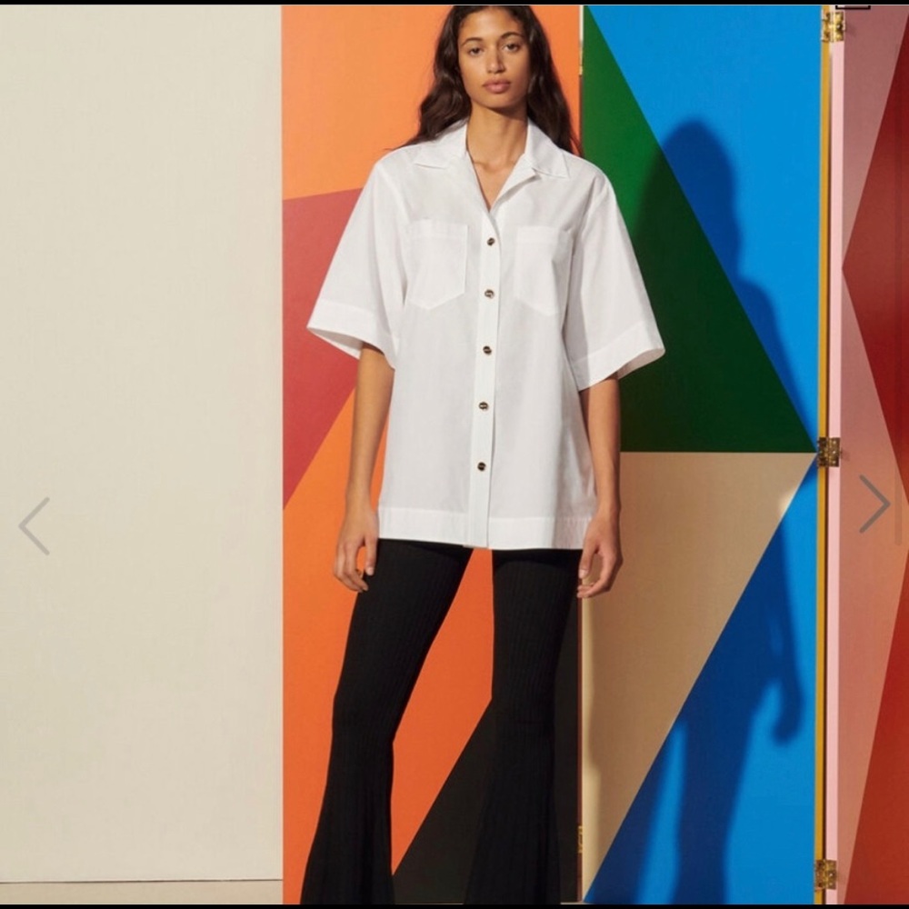 Sandro Oversized White Shirt